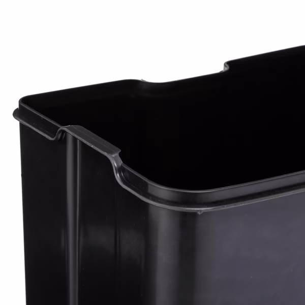 Cos de gunoi cu pedala 5Five Ariane, otel inoxidabil, 30 litri, 34x31x61 cm, negru - imagine 6