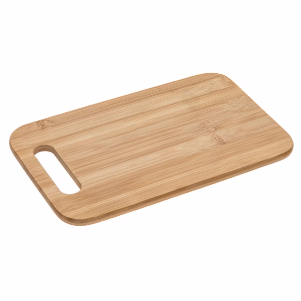 Set 4 platouri tapas 5Five din bambus cu suport metalic, 15x7x27 cm, natur - imagine 3