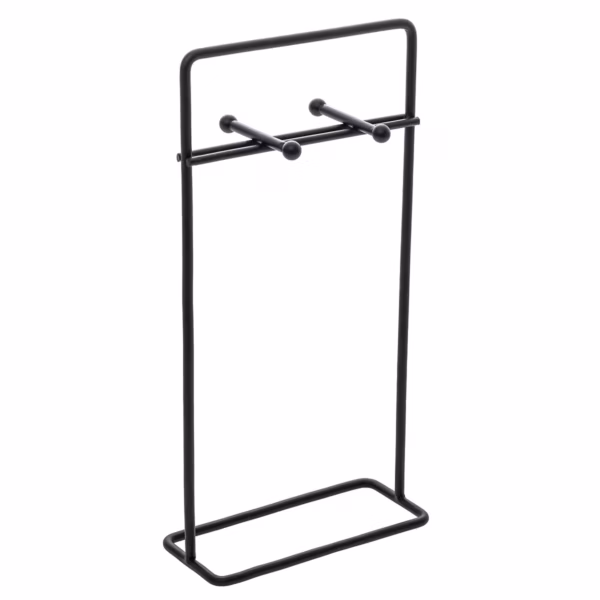Set 4 platouri tapas 5Five din bambus cu suport metalic, 15x7x27 cm, natur - imagine 5