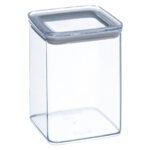 Cutie depozitare patrata 5Five PS, 1 litru, 10x10x14 cm, transparent