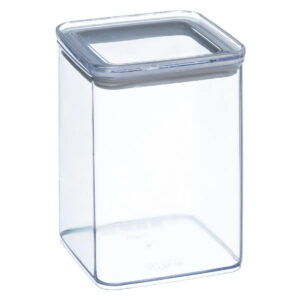 Cutie depozitare patrata 5Five PS, 1 litru, 10x10x14 cm, transparent