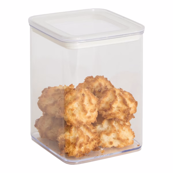 Cutie depozitare patrata 5Five PS, 1 litru, 10x10x14 cm, transparent - imagine 3