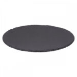 Platou servire Atmosphera ardezie, diametru 32 cm, negru