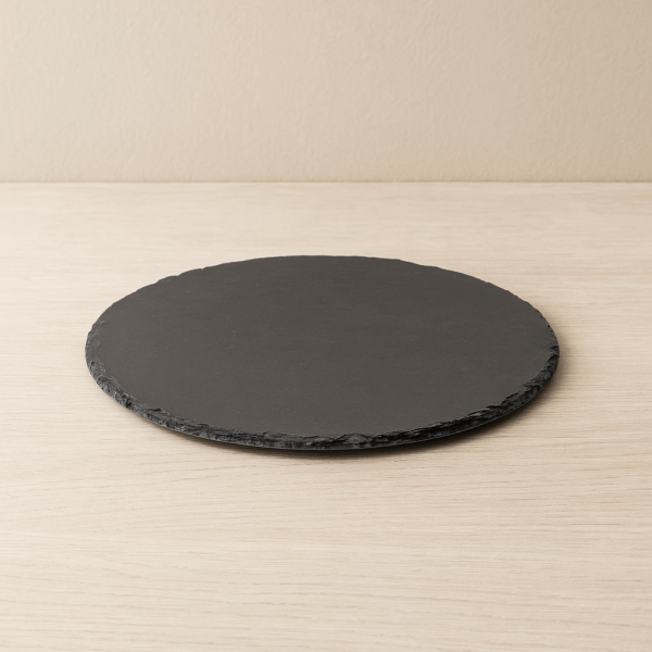 Platou servire Atmosphera ardezie, diametru 32 cm, negru - imagine 3