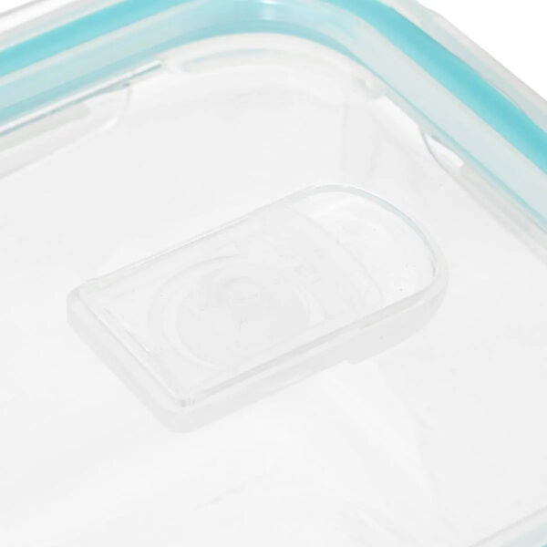 Caserola dreptunghiulara compartimentata 5Five Clipeat, sticla borosilicata, 0.7 L, transparenta - imagine 5