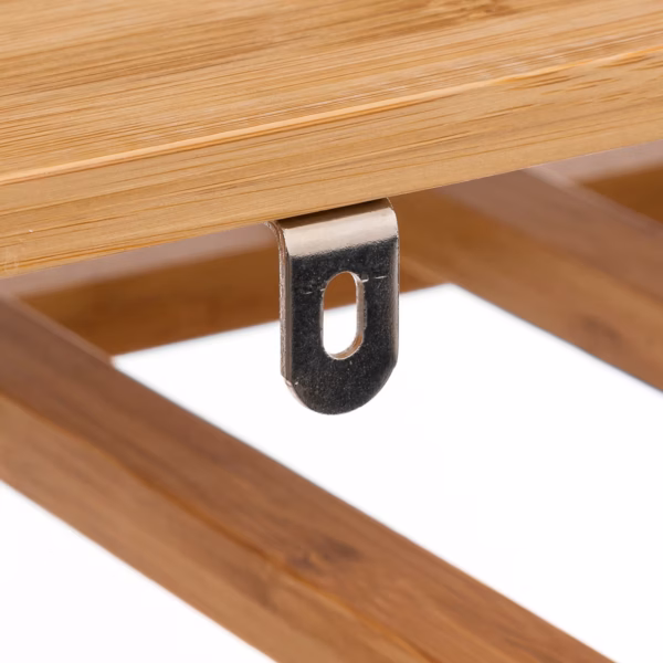 Suport sticle 5Five Linha bambus pentru 32 sticle, 45x24x89 cm, maro natural - imagine 3