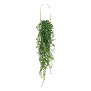 Planta artificiala suspendata Atmosphera Le Collectionneur cu ghiveci ceramic, 105 cm, auriu