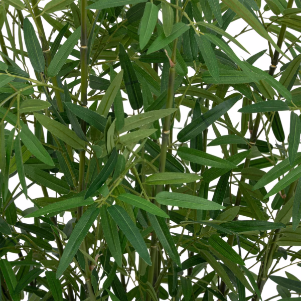 Bambus artificial Atmosphera cu ghiveci din material natural, 150 cm, verde - imagine 2