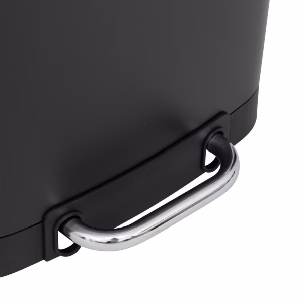 Cos de gunoi 5Five Ariane 20L, cu pedala si inchidere lenta, otel inoxidabil, 30x30x53 cm, negru - imagine 6