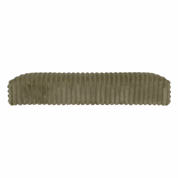 Taburet dublu pliabil Atmosphera Arum din material tip catifea raiat, 76x38x38 cm, verde kaki - imagine 5