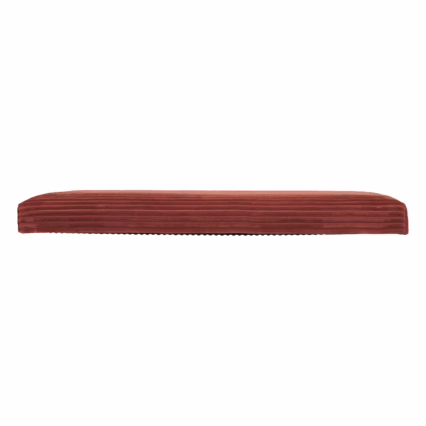 Taburet dublu pliabil Atmosphera Arum din material tip catifea raiat, 76x38x38 cm, ambra - imagine 5
