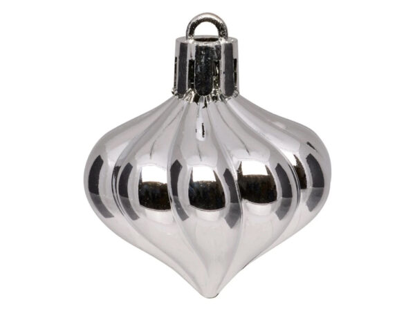 Set decoratiuni pentru brad Quiet Times, 60 piese, alb, albastru, argintiu - imagine 10