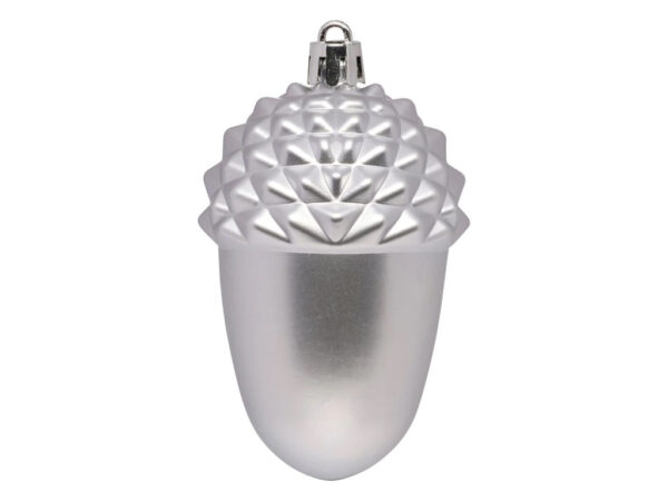 Set decoratiuni pentru brad Quiet Times, 60 piese, alb, albastru, argintiu - imagine 4