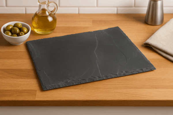 Platou servire Atmosphera ardezie, 30x30 cm, negru - imagine 4