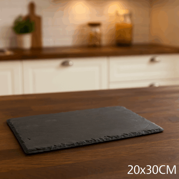 Platou servire Atmosphera ardezie, 20x30 cm, negru - imagine 8