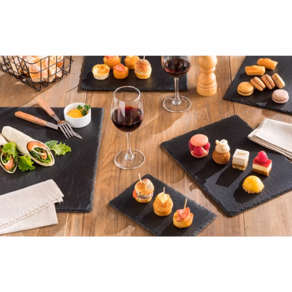 Platou servire Atmosphera ardezie, 30x40 cm, negru - imagine 6