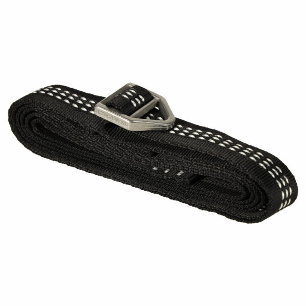 Set prindere hamace si leagane, cu 2 chingi rezistente de 2 m si 2 carabiniere, maxim 300 kg, negru - imagine 6