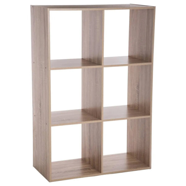 Etajera 5Five Mix n'Modul cu 6 compartimente, PAL, 68x32x101 cm, bej