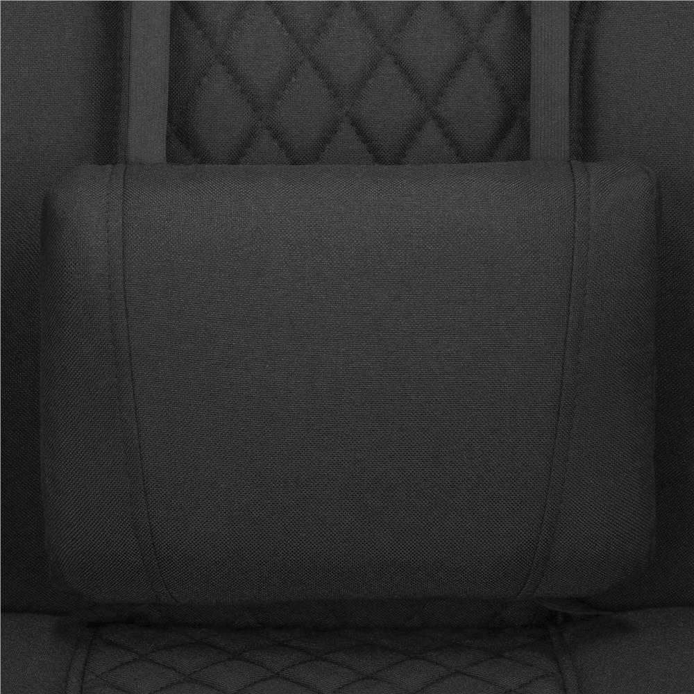 Scaun de birou ergonomic cu reglaj pe inaltime, functie de balans si perna lombara, 59x52x125 cm, negru - imagine 15