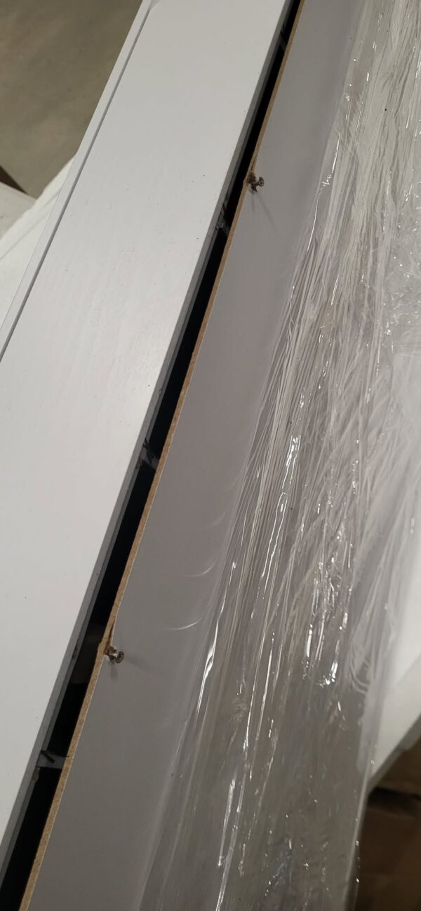 RESIGILAT: SONGMICS Dulap de bijuterii cu oglinda, montare pe perete, incuietoare, 37x10x120cm, alb - imagine 4