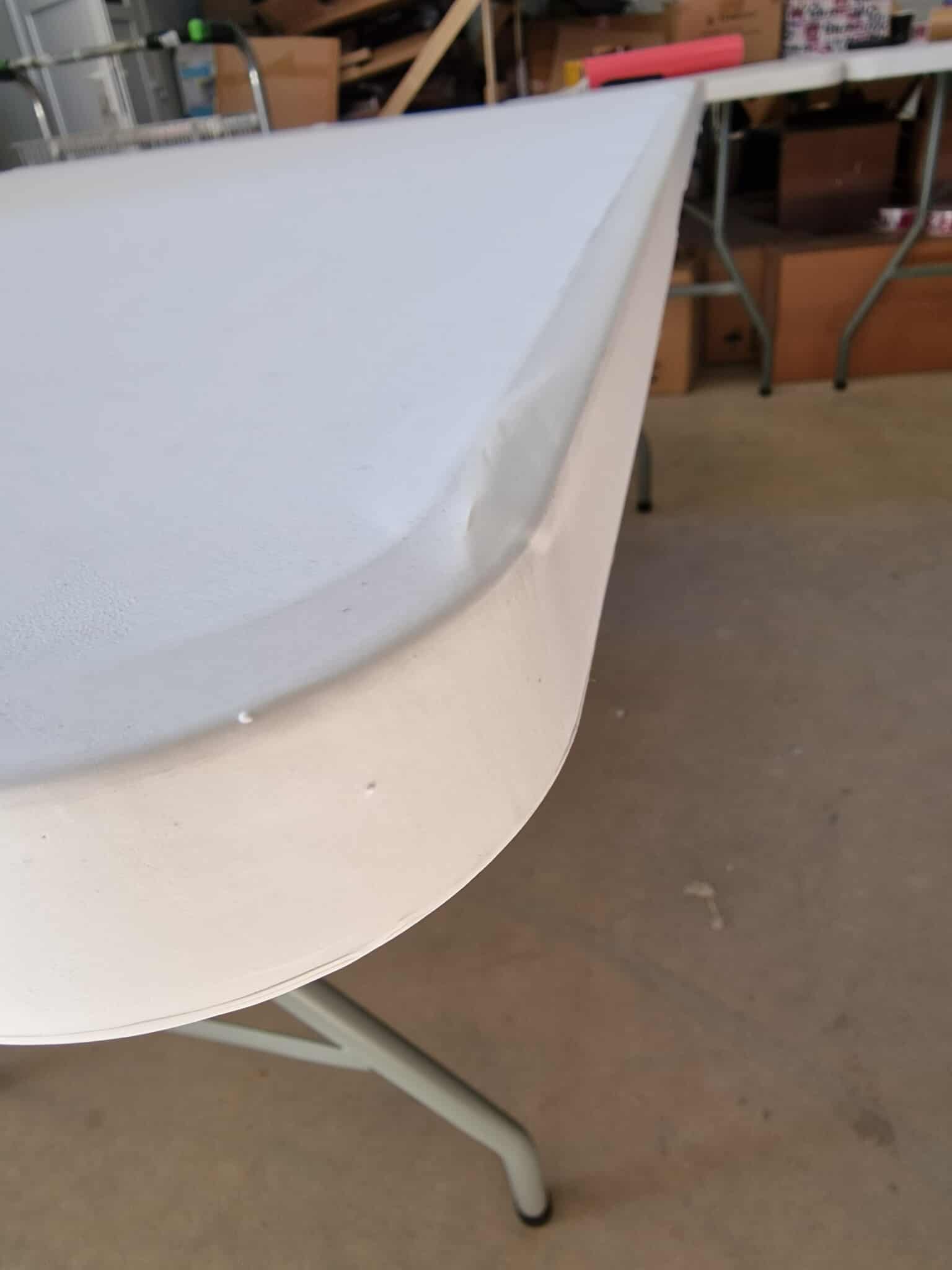 RESIGILAT: Masa dreptunghiulara pliabila multifunctionala, 180x70x74cm, alba - imagine 4