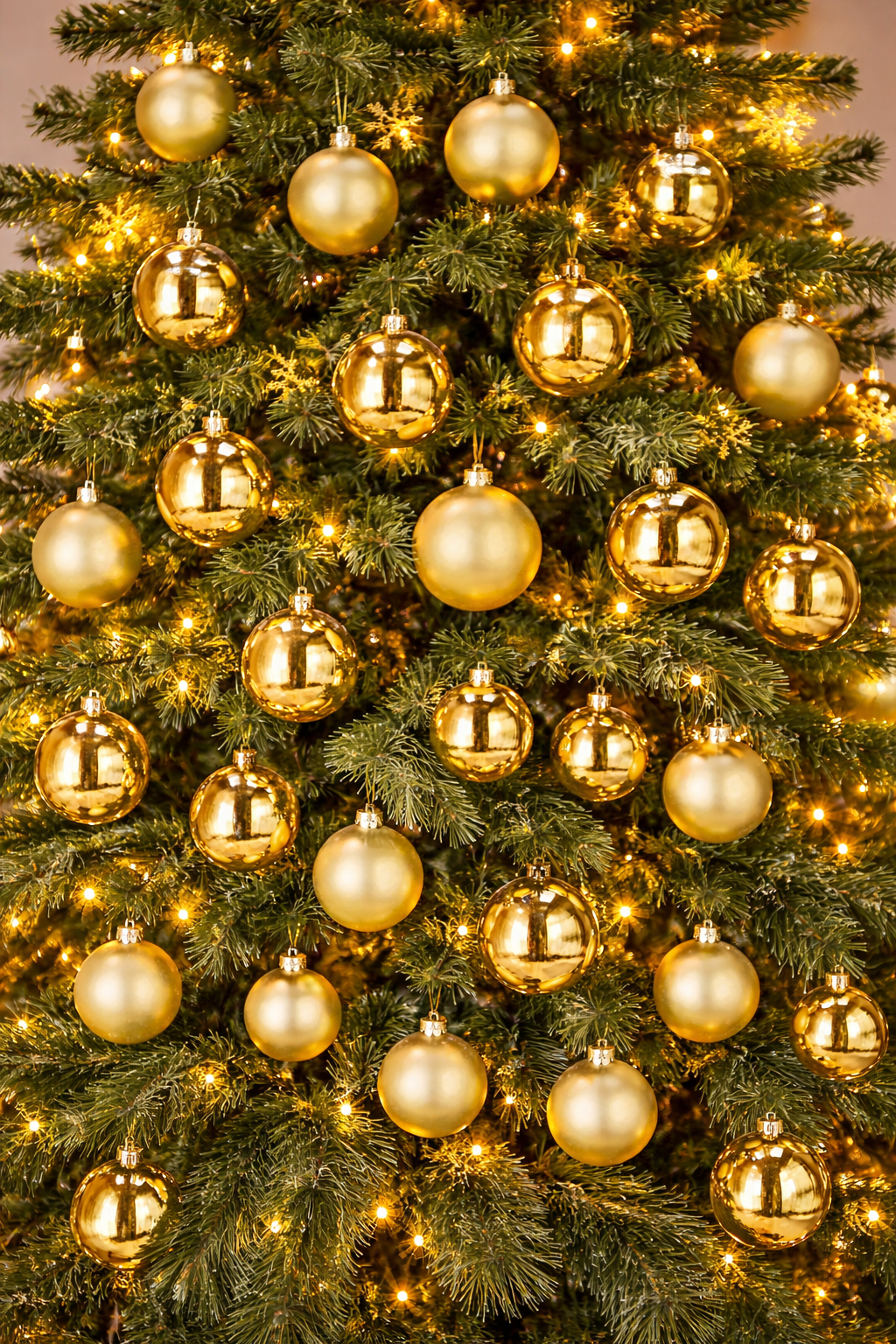 Set globuri Craciun 36 bucati, diverse modele, diametru 6-8 cm, auriu - imagine 11