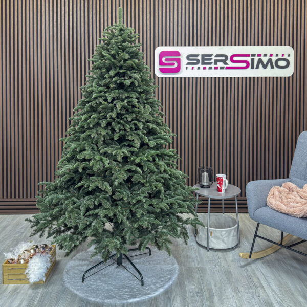 Brad artificial Sersimo, Alaska, verde, mix 2D+3D, 210 cm - imagine 10