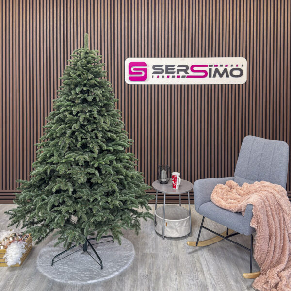 Brad artificial Sersimo, Alaska, verde, mix 2D+3D, 210 cm - imagine 2