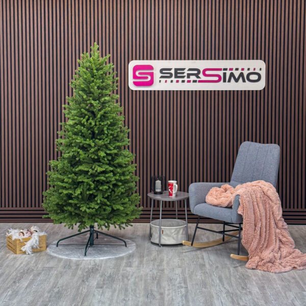 Brad artificial Sersimo, Alindra Elite, verde, integral 3D, 210 cm - imagine 2
