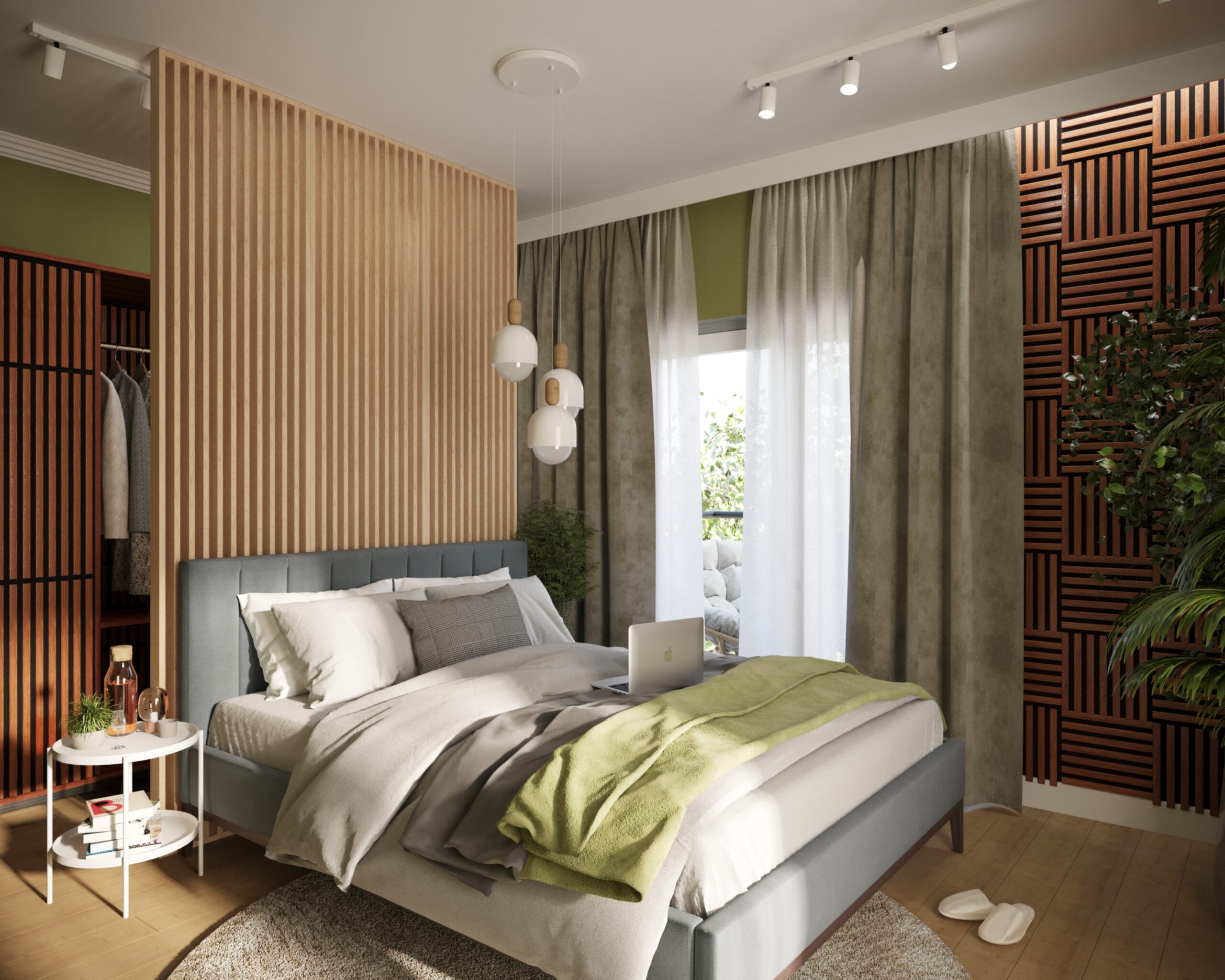 Riflaj perete despartitor MDF, LDA PREMIUM, Stejar Saragossa, 275x58 cm - imagine 8