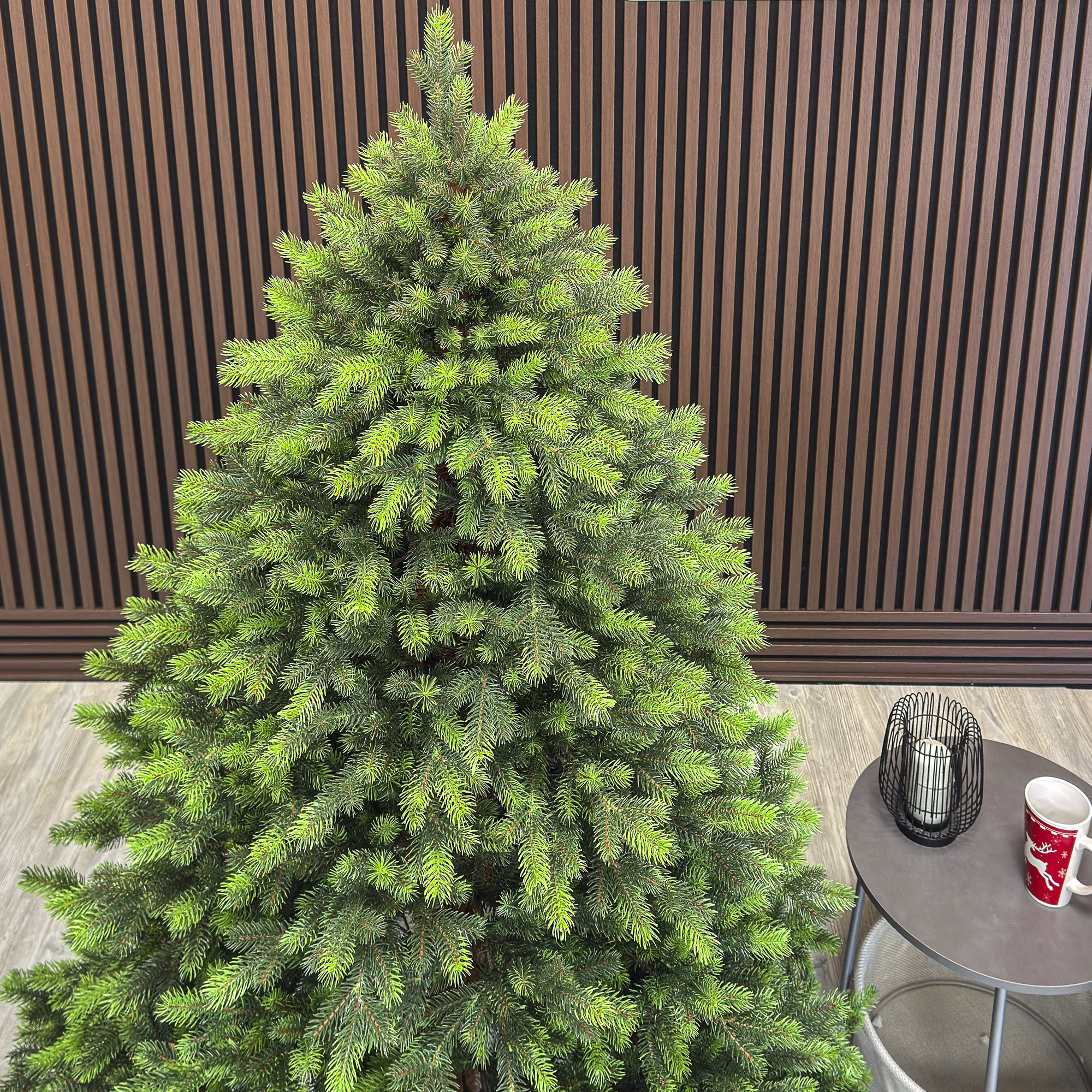 Brad artificial Sersimo, Hollandia, verde cu varfuri verzi, integral 3D, 180 cm - imagine 10