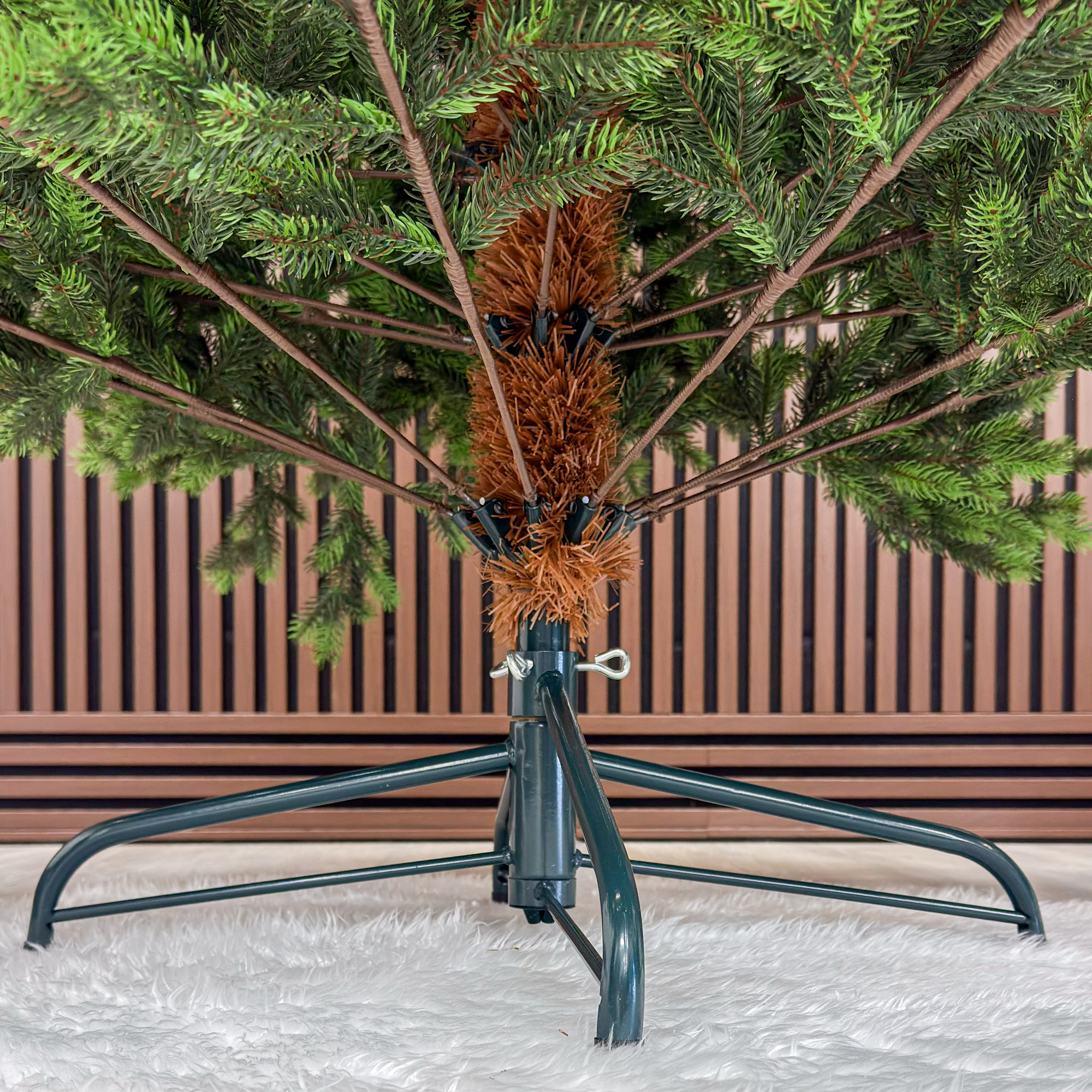 Brad artificial Sersimo, Hollandia, verde cu varfuri verzi, integral 3D, 250 cm - imagine 8