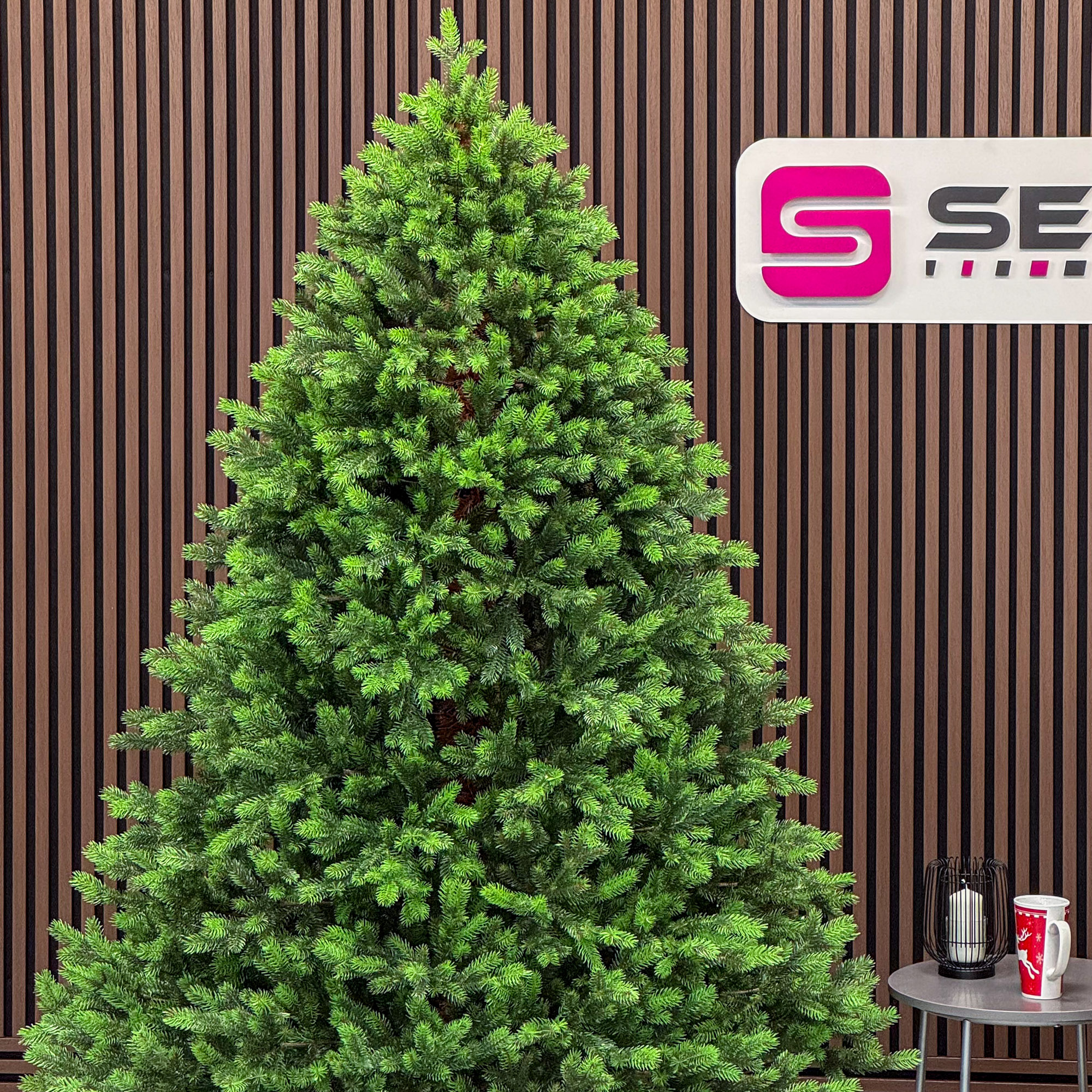 Brad artificial Sersimo, Hollandia, verde cu varfuri verzi, integral 3D, 250 cm - imagine 3