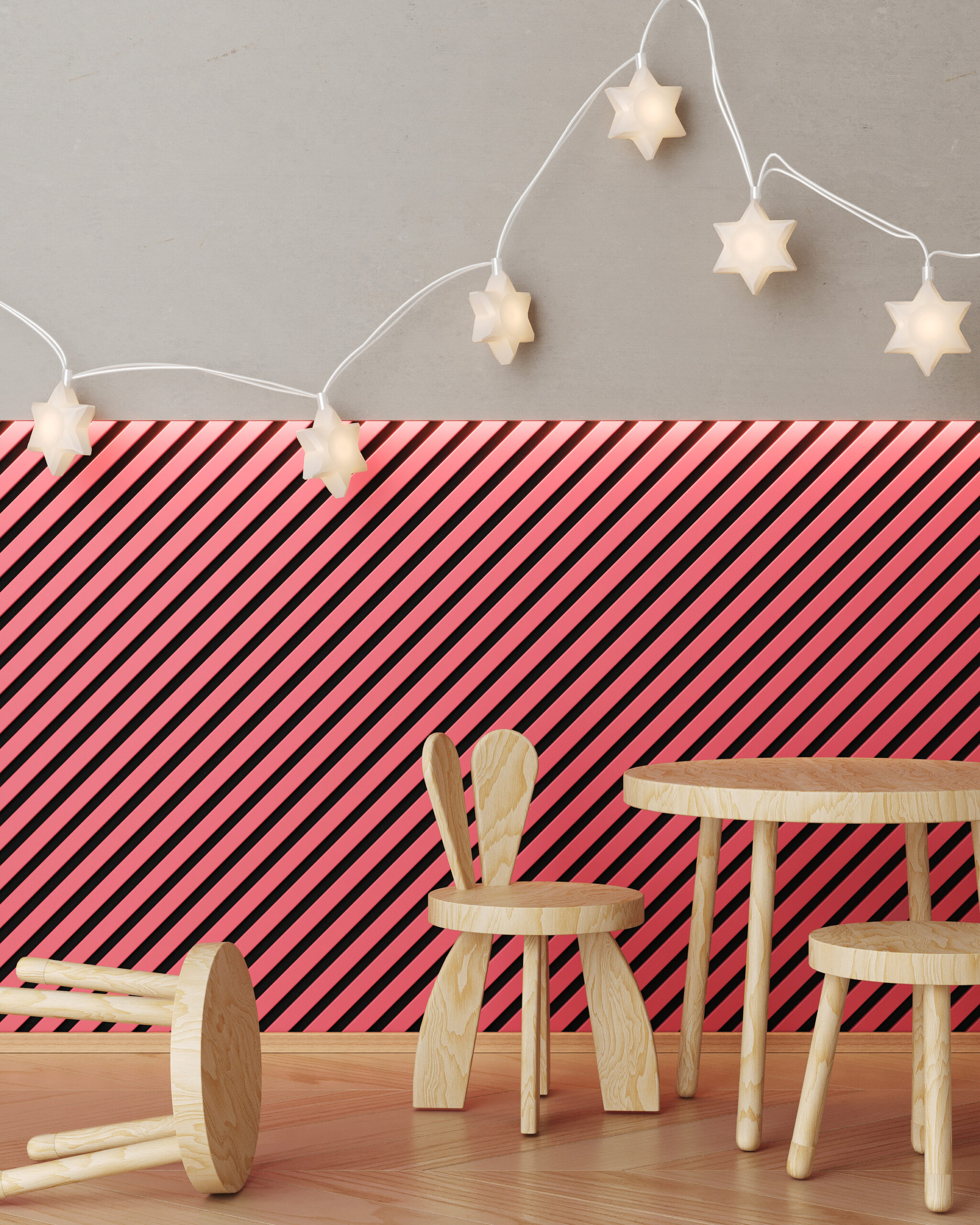 Riflaj MDF decorativ LDA PREMIUM de tip Panou Acustic, Coral, 260x40 cm - imagine 5