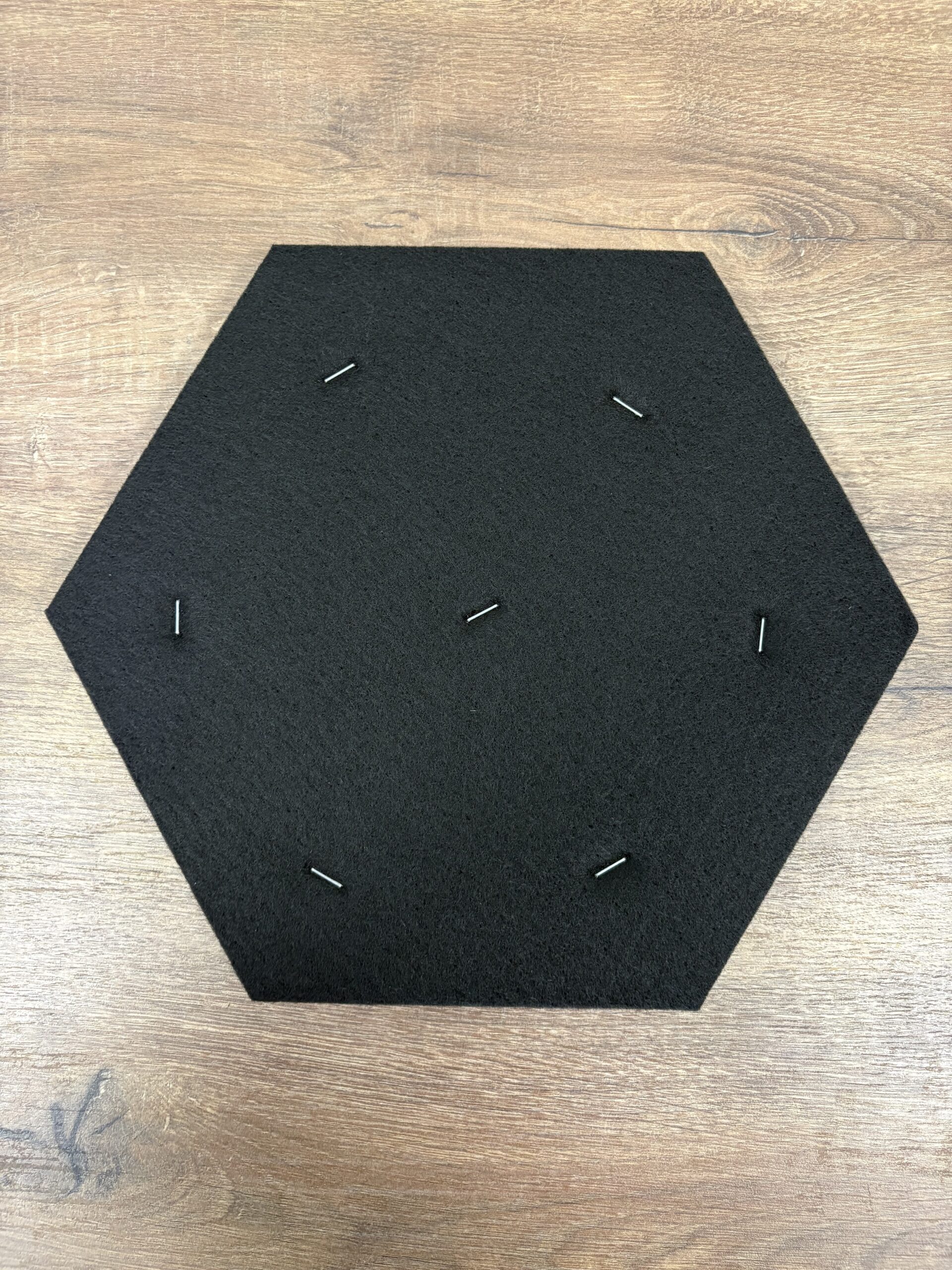Set 6 panouri decorative hexagonale MDF si fetru, LDA PREMIUM, 30x26 cm, Nuc Modena - imagine 11