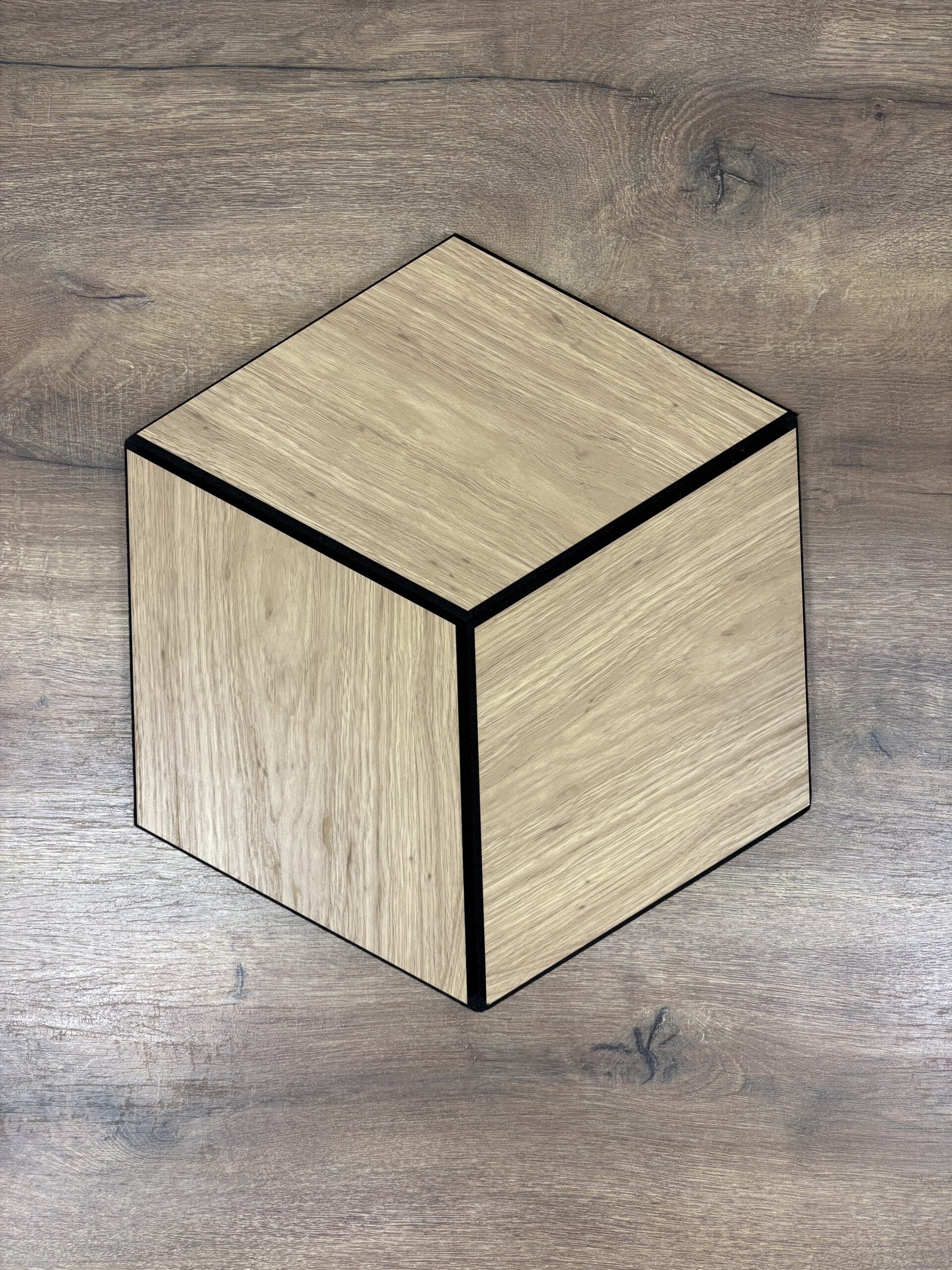 Set 9 panouri decorative romb MDF si fetru, LDA PREMIUM, 40x24 cm, Stejar Saragossa - imagine 2