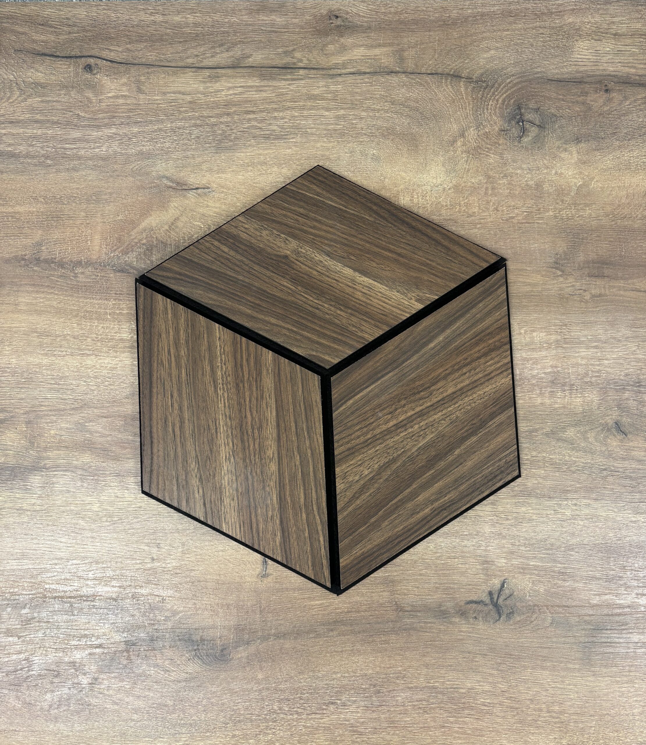 Set 9 panouri decorative romb MDF si fetru, LDA PREMIUM, 40x24cm, Nuc Modena - imagine 2