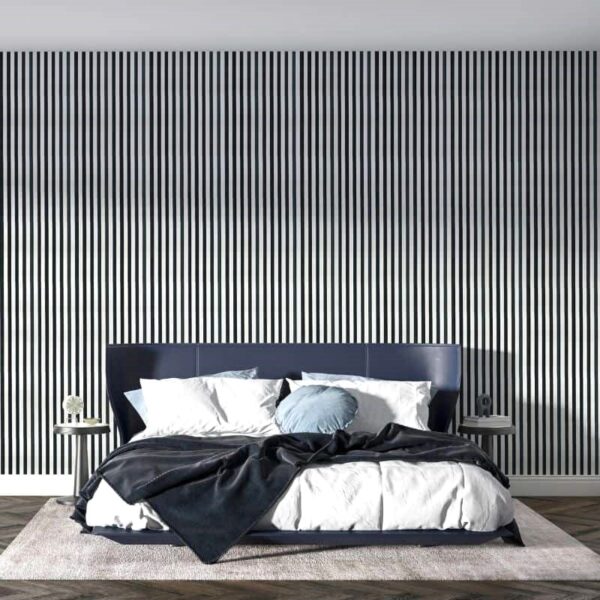 Riflaj MDF decorativ LDA PREMIUM de tip Panou Acoustic, ALB MAT, 260x40 cm - imagine 15