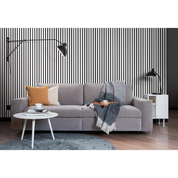 Riflaj MDF decorativ LDA PREMIUM de tip Panou Acoustic, ALB MAT, 260x40 cm - imagine 16
