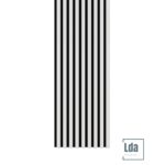 Riflaj MDF decorativ LDA PREMIUM de tip Panou Acoustic, ALB MAT, 260x40 cm