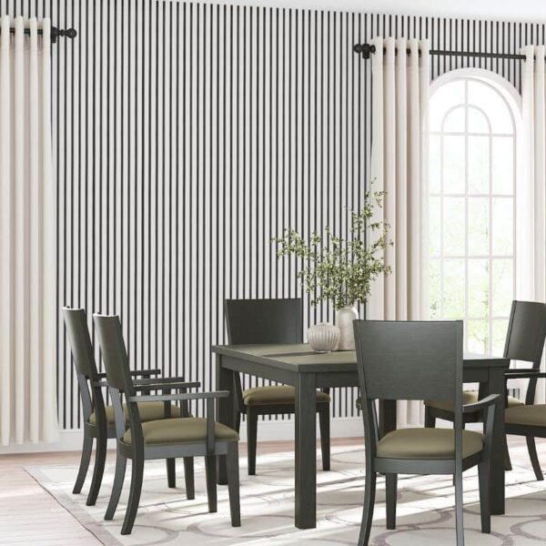 Riflaj MDF decorativ LDA PREMIUM de tip Panou Acoustic, ALB MAT, 260x40 cm - imagine 13