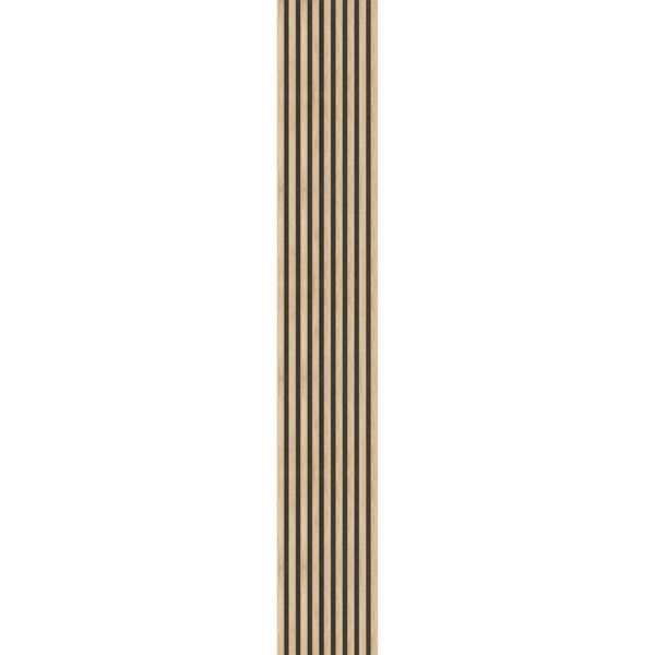 Riflaj MDF decorativ LDA PREMIUM de tip Panou Acustic, Stejar SONOMA, 260x40 cm - imagine 4