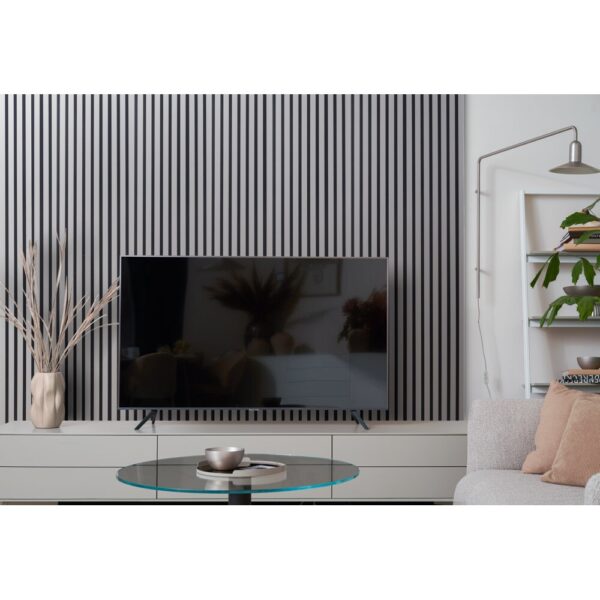 Riflaj MDF decorativ LDA PREMIUM de tip Panou Acustic, Gri Nisip, 260x40 cm - imagine 6