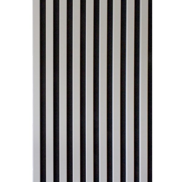 Riflaj MDF decorativ LDA PREMIUM de tip Panou Acustic, Gri Nisip, 260x40 cm - imagine 2