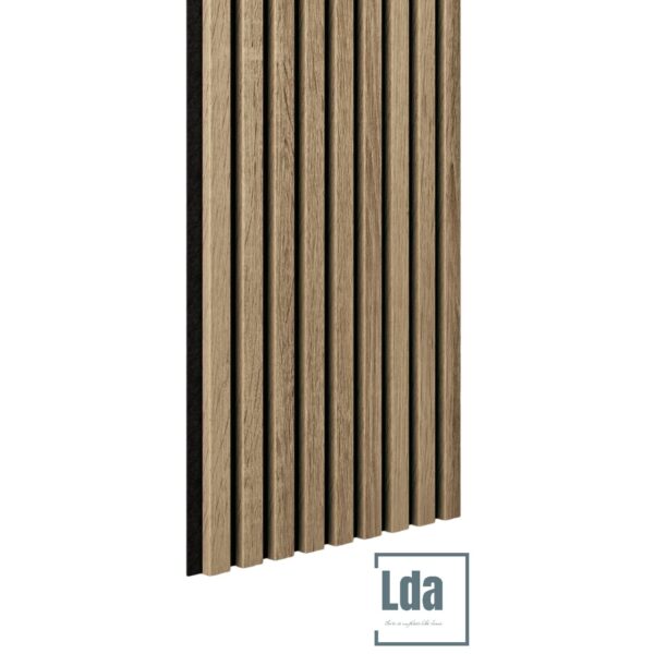 Riflaj MDF decorativ LDA PREMIUM de tip Panou Acoustic, Stejar Natur Saragossa, 260x40 cm - imagine 17