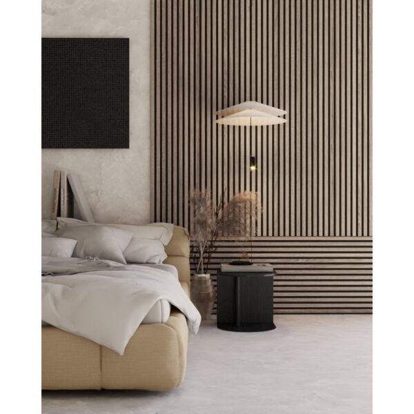 Riflaj MDF decorativ LDA PREMIUM de tip Panou Acoustic, Stejar Natur Saragossa, 260x40 cm - imagine 10