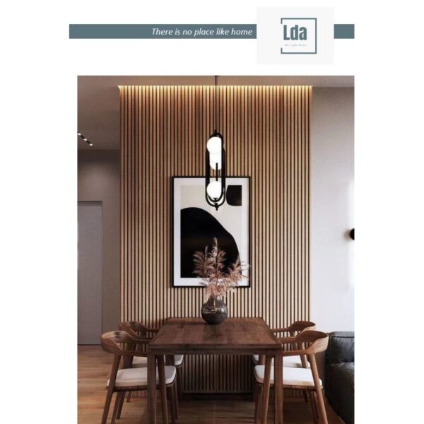Riflaj MDF decorativ LDA PREMIUM de tip Panou Acoustic, Stejar Natur Saragossa, 260x40 cm - imagine 11