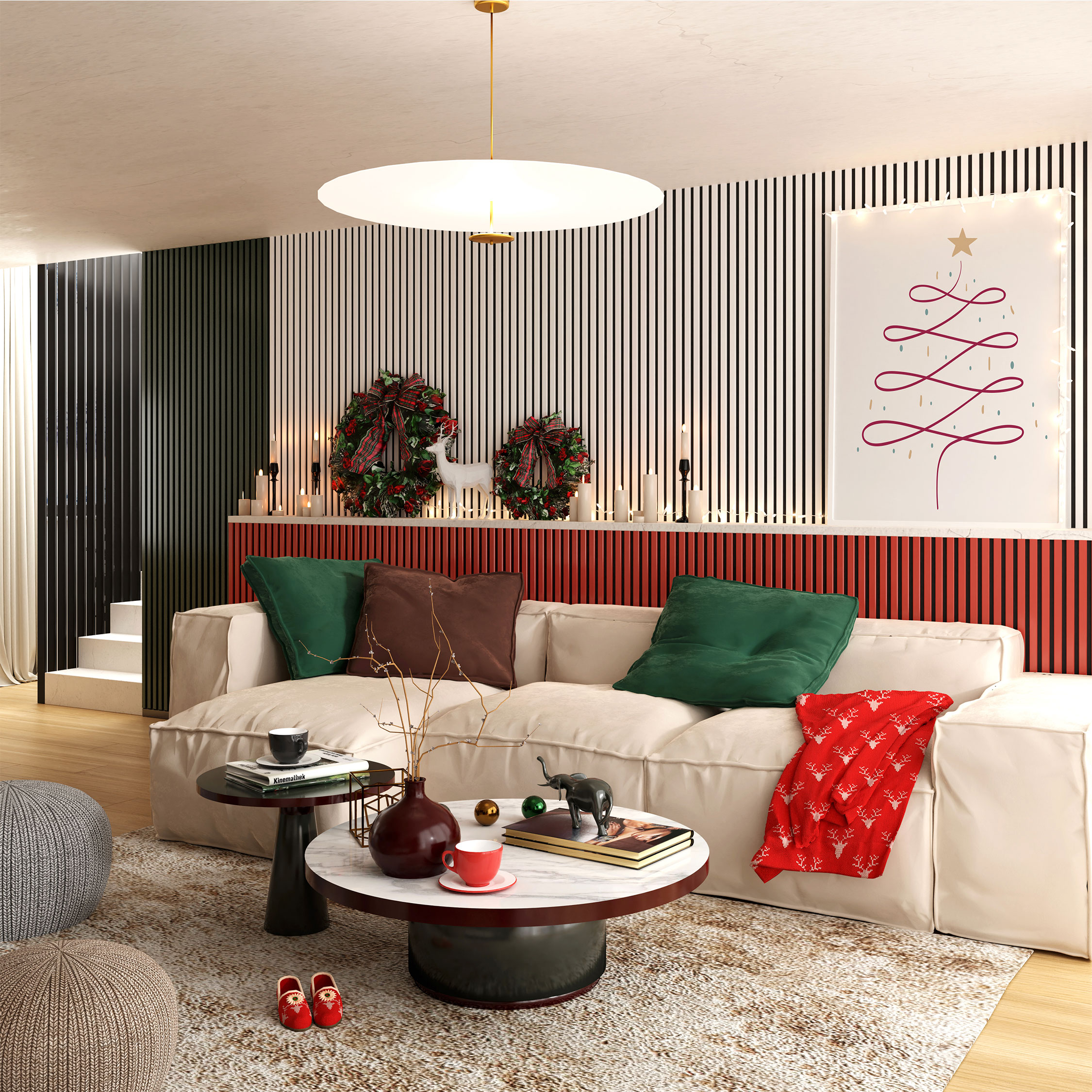 Riflaj MDF decorativ LDA PREMIUM de tip Panou Acustic, Coral, 260x40 cm - imagine 6