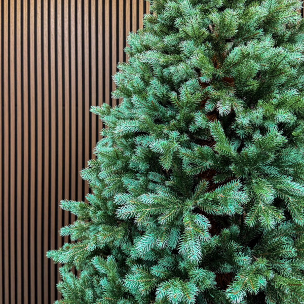 Brad artificial Sersimo, Hollandia, verde cu varfuri argintii, integral 3D, 230 cm - imagine 4