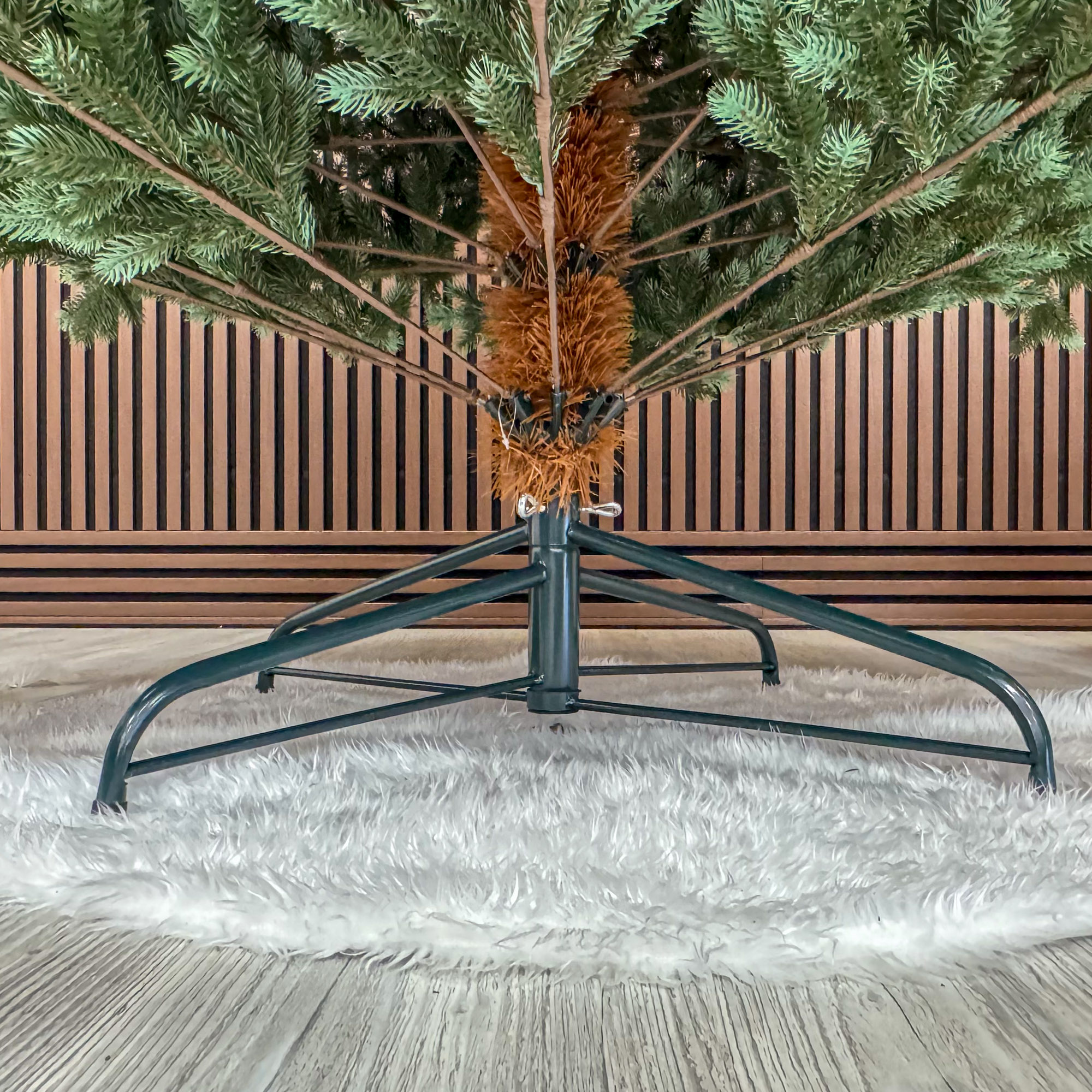 Brad artificial Sersimo, Hollandia, verde cu varfuri argintii, integral 3D, 250 cm - imagine 14